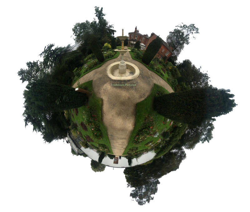 little planet image of castle park