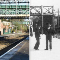 A tiny planet photo of Castle Park gardens